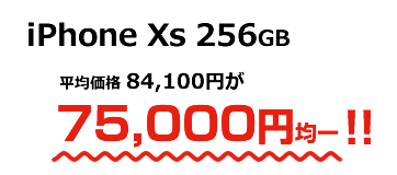 iPhone Xs 256GBʿѲ 84,100ߤʤ75,000߶Ѱ!!